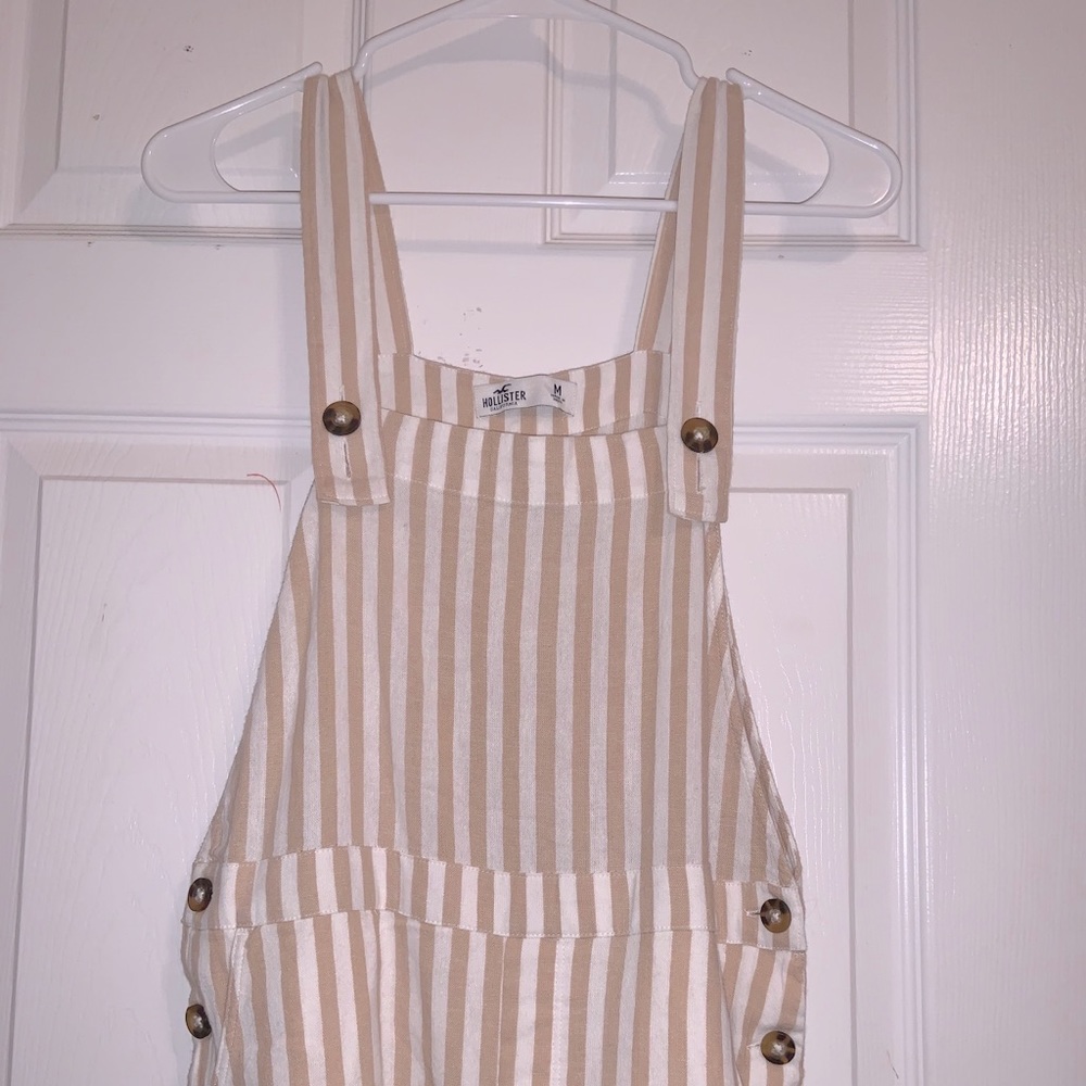 White and Tan Overalls